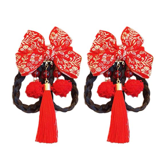 UOYOTT Girls New Year Hair Accessories Ancient Style Hair Style Chinese Clips B8