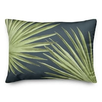 Creative Products Palm Leaves Blue 14 x 20 Indoor / Outdoor Pillow