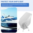 thumbnail image 5 of 2X Cubierta de Asiento de , Cubierta de Asiento de Silla de Banco de Capitán de Pontón Impermeable Al Aire Libre, Fundas Protectoras de Silla, 5 of 5