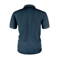 thumbnail image 3 of Blusa y camisa de manga corta con cuello vuelto para hombre, blusa de manga corta de seda helada con solapa y botones para hombre, 3 of 4