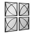 thumbnail image 1 of Kate and Laurel Jiera Metal Mirror Set, Black 4 Piece, 1 of 10