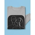 thumbnail image 3 of Couple Silhouettes Sweatshirt Women -Image by Shutterstock, Female 3X-Large, 3 of 4