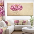 thumbnail image 1 of Pink Flower in Vase Watercolor - Floral Canvas Art Print, 1 of 4