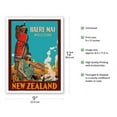thumbnail image 2 of Haere Mai (Welcome) to New Zealand - Native Maori Women - Vintage Travel Poster c.1920 - Master Art Print (Unframed) 9in x 12in, 2 of 4