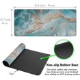 thumbnail image 6 of Keyboard Pads Golden Full Desk Mouse Pad, Gaming Mouse Pad Extra Large Mouse Pads, Desktop Pad Waterproof Non-Slip Rubber Base, 35.4" X 15.7" for Work/Game Turquoise Mixed Acrylic Paints, 6 of 6