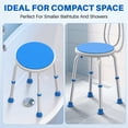 thumbnail image 4 of KEKOY Adjustable Shower Stool, FSA/HSA Eligible Bath Stools for Inside Shower Anti-Slip Round Plastic Upgraded Bathroom Seats,Tool-Free Bath Chairs for Seniors, 4 of 10