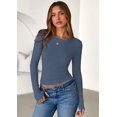 thumbnail image 3 of Remera PRETTYGARDEN 2025 de Manga Larga de Punto Acanalado Azul Talle S, 3 of 9