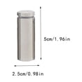thumbnail image 2 of Speravity Tornillo publicitario Hueco de alto brillo Diseño aerodinámico Espejo de vidrio Clavo Tuerca ligera Perno Soporte para colgar en la pared 12x20 Herramientas y ferretería 25x50mm Speravity TO008095-33B, 2 of 6