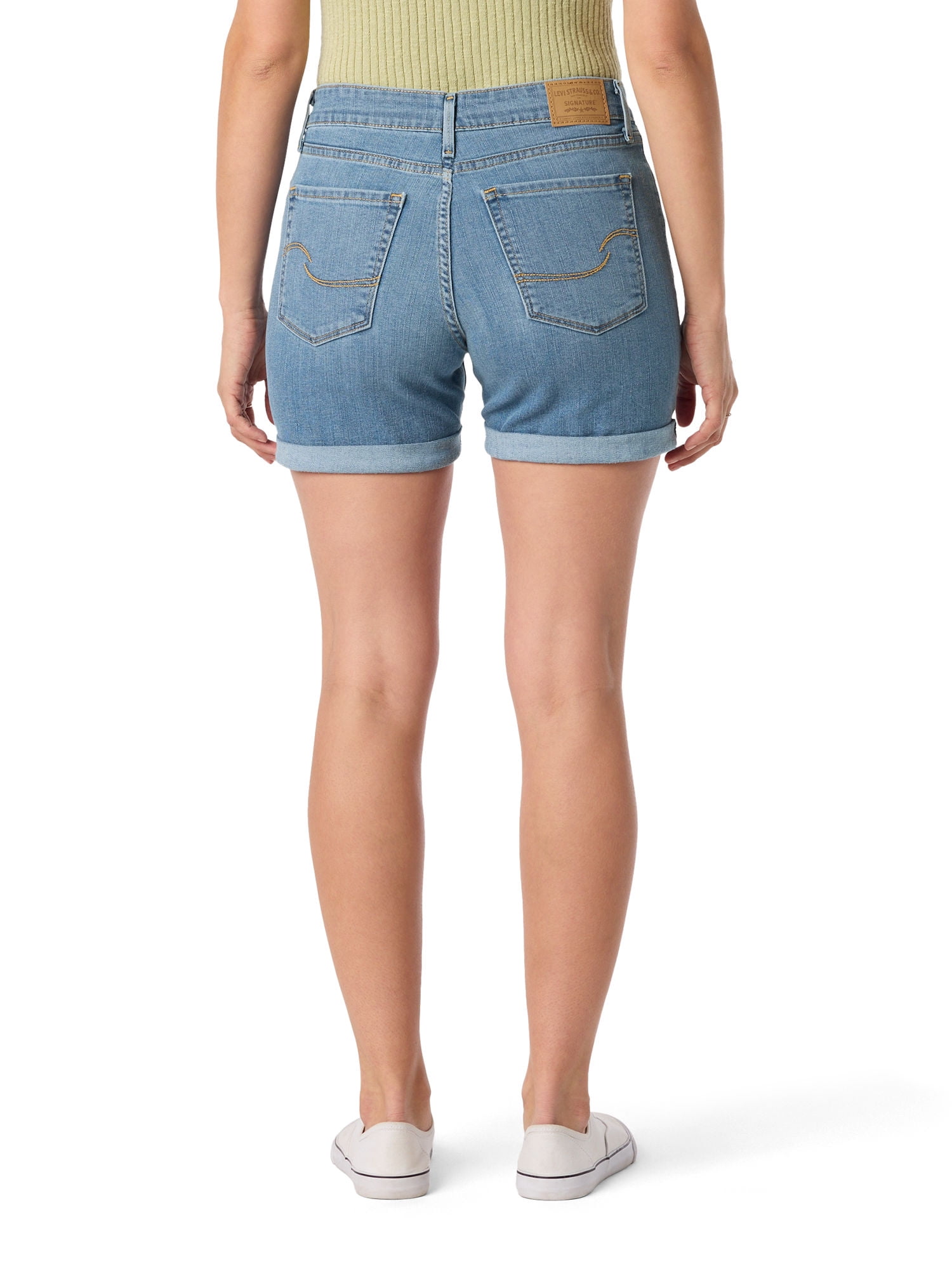 Levi Strauss Signature Women's and Women's Plus Mid Rise 5" Shorts, Sizes 2-18