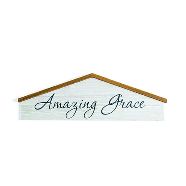 Amazing Grace Wall Sign - Home Decor - 1 Piece