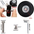 thumbnail image 2 of 1 Paire de Roulettes de Remplacement pour Valise Kit de Roues de Valise Accessoires de Bagages 50x18 mm, 2 of 5