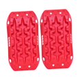 thumbnail image 3 of Tableros de tracción para coche, dispositivo de tracción de neumáticos de nailon para 4x4 ATV 4WD, 2 piezas Rojo, 3 of 8