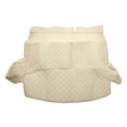 thumbnail image 1 of Tapete de forro de carga Unique Bargains para maletero trasero para Honda CRV Hybrid 17-21 Cuero de microfibra Beige Borde elevado Patrón circular 3D, 1 of 1