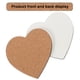 thumbnail image 3 of 6 posavasos de corcho con forma de corazón, almohadillas para tazas, tapete para tazas, suministros para el hogar, 3 of 5