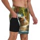 thumbnail image 2 of Balery Lazy Home Style Guinea Pig Bañador para hombre, shorts de playa de secado rápido con entrepierna y forro de compresión-3X-Large, 2 of 6