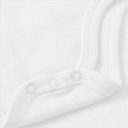 thumbnail image 5 of zuwimk Baby Girls Boys Bodysuit Super Soft Cotton Romper Snaps, breathable, one-piece, long & short sleeve, easy-diaper-change(18 Months,White), 5 of 7