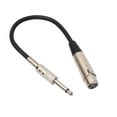 thumbnail image 2 of Premium 3 Pin XLR Female to 6.35mm (1/4 Inch) TRS Stereo Jack /F Balanced, 2 of 6
