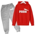 thumbnail image 3 of Ropa de otoño/invierno para niños Sudadera con capucha Abrigo para niños Sudadera para niñas + Pantalones Regalo de 2 piezas Chándal encantador de moda informal y bonito para niñas, 3 of 5