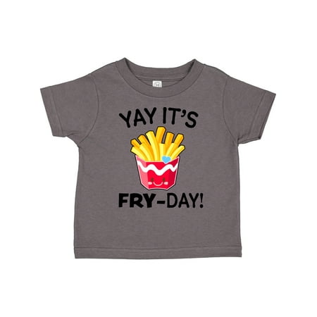 

Inktastic Yay Its Fry Day with Cute French Fries Gift Toddler Boy or Toddler Girl T-Shirt