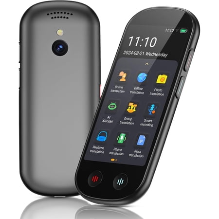 Ai Language Translator Device, Instant Voice Translator Device Upgraged ChatGPT, Two-Way 150+ Languages Ai Translator Offline Recording Photo Translation Device for Business Travel Study