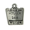 thumbnail image 1 of Sterling Silver 18" Unisex 1.5mm Box Chain 3D Hoover Dam Pendant Necklace, 1 of 2