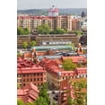 thumbnail image 2 of Bibikow, Walter 13x18 Black Ornate Wood Framed with Double Matting Museum Art Print Titled - Sweden-Vastragotland and Bohuslan-Gothenburg-high angle city view from the Skansparken-morning, 2 of 4