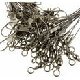 thumbnail image 2 of 20pk Top Bottom Rig Stainless Steel Wire Trace Leader w/Snap Swivel: 2 Arms, 2 of 5