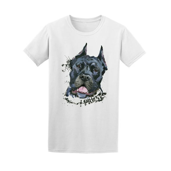 Fierce Dog In Brush Style T-Shirt Men -Image by Shutterstock, Male Medium