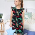 thumbnail image 4 of Fotbe Fishing Lure Vestido de Dormir para Niñas de 3 a 10 Años, Mangas Cortas, Estilo Princesa, Pijama Camisón con Mangas Voladas-Large, 4 of 6