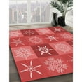 thumbnail image 3 of Ahgly Company Machine Washable Indoor Rectangle Transitional Red Area Rugs, 5' x 7', 3 of 7