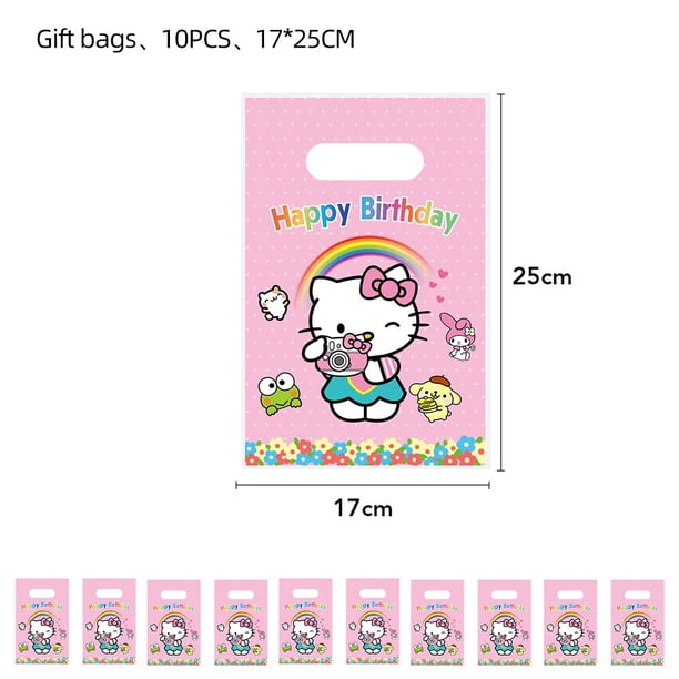 Bolsas de regalo de Hello Kitty para decoración de cumpleaños, caja de regalo de Hello Kitty, suministros de fiesta de cumpleaños para Baby Shower, juguetes de decoración