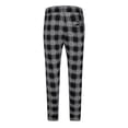 thumbnail image 6 of USNSM Men's Plaid Sweatpants Casual Fitness Slim Fit Joggers Drawstring Elastic Waist Straight Leg Pants with Pockets Black L, 6 of 7