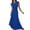 Blue 2, variant on Women's 2 Piece Skirt Set Casual Crewneck Short Sleeve Ruched Knit Cropped Tops High Waisted Elastic Waist A-Line Midi Skirt Set Summer Outfits