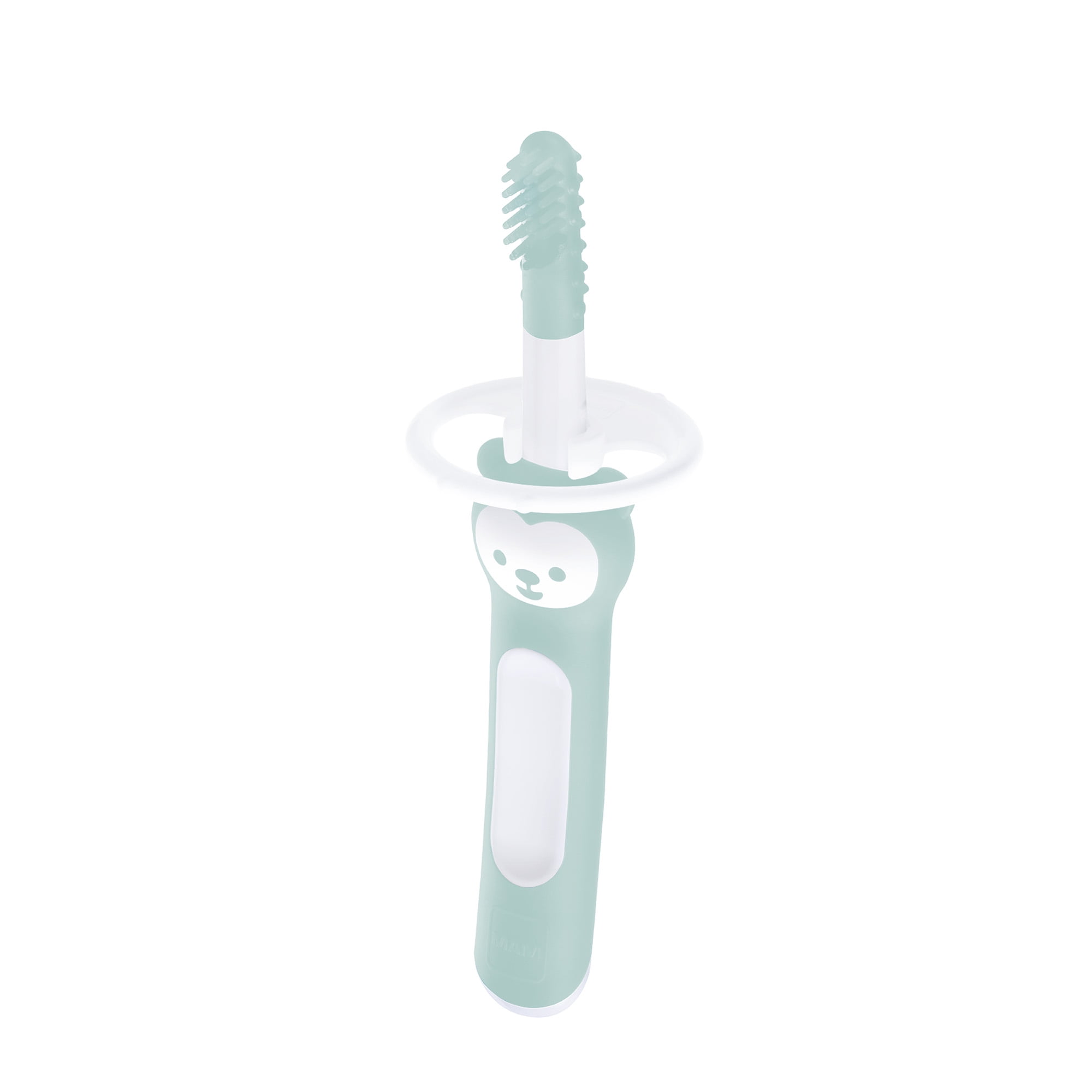 MAM Massaging Baby Toothbrush, Gum Cleaner and Massager with Brushy The