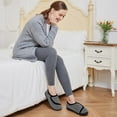 thumbnail image 5 of Ablanczoom Slippers for Women Shoes:Comfy Soft Fuzzy Faux Fur Winter House Shoes No-slip Memory Foam Houses Slippers Indoors Outdoors, 5 of 8