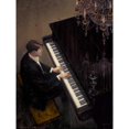 thumbnail image 3 of Lynch, Brent 19x24 Black Modern Framed Museum Art Print Titled - Jazz Duet - Piano, 3 of 5