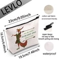 thumbnail image 2 of LEVLO Robin Fox Cosmetic Make Up Bag Robin Fans Gift Oo-De-Lally Oo-De-Lally Golly What a Day Makeup Zipper Pouch Bag For Women Girls, 2 of 6