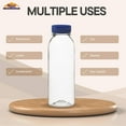 thumbnail image 7 of Rani Clear Plastic Bottles | 8oz PET Bottle with Flip-top Caps | BPA - FREE | Home & Commercial Use, Containers for Sauces, Condiments, Shampoo, Lotion, Sanitizer | Made in USA - Pack of 12, 7 of 7
