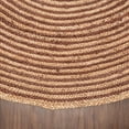 thumbnail image 4 of Jute Round Natural Braided Reversible Area Rug , Eco Friendly Rustic Farmhouse Boho Carpet for Living Room, Bedroom, Kitchen, Dining, Coffee, 4 FT, 4 of 5