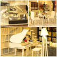thumbnail image 3 of Cutebee Diy Doll House Miniatura con muebles Led Music Dust Cover M kaili Sencillez, 3 of 5