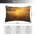thumbnail image 2 of Cauagu Sunflower Sunset Rainfall Print Pillow Covers with Envelope Closure,1PC Pillow Cases Decorative Pillow Case for Bed & Couch, Pillows Not Included-16"x24", 2 of 6