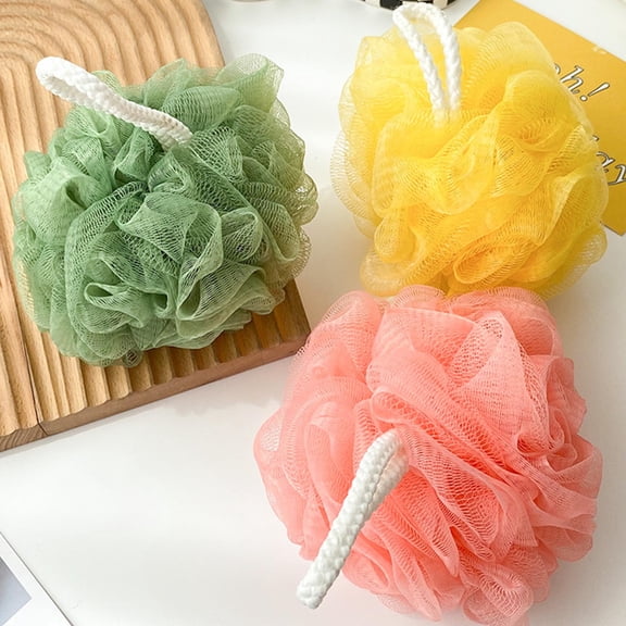 Bath Sponge, 50g Shower Loofah Balls, Mesh Foaming Body Sponge, Extra Large, Easy to Lather, for Body Cleansing