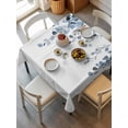 thumbnail image 6 of Blue Eucalyptus Leaves Table Cloth, Summer Farmhouse Botanical Waterproof Tablecloth for Square Tables, Reusable Washable Fabric Table Cover for Restaurant Kitchen Dining Tables 54"x54", 6 of 6