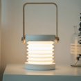 thumbnail image 1 of Luz nocturna táctil, diseño de linterna recargable, lámpara de mesa LED regulable de tres vías para dormitorio, sala de estar y estudio, 1 of 3