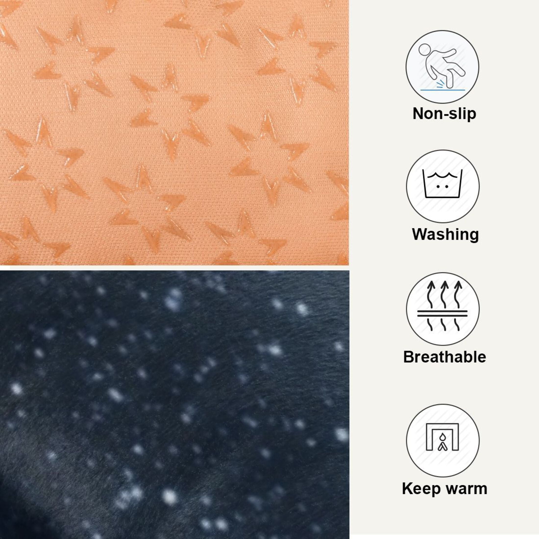 Cozy Mat Pet Bed Indoor Outdoor Warm Soft For Cat Dog Puppy(S/M) Starry Night Sky