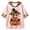 L1-Pink2663, variant on Halloween Hoodies for Women Highland Cow Pumpkin Print 3/4 Sleeve Drawstring Hooded Jacket Fall Casual Sweatshirt