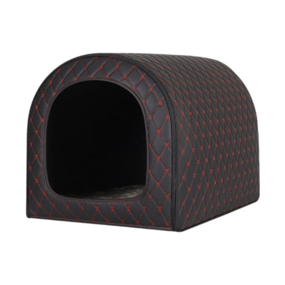 menolana Thermal Cat Bed Cat Nest Wearproof Thermal Kennel Pet Supplies for Small and Medium-sized Pets 3-7kg Pets Pup Kitty Black