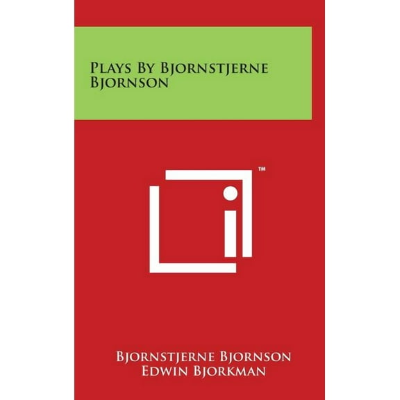 Plays By Bjornstjerne Bjornson (Hardcover)