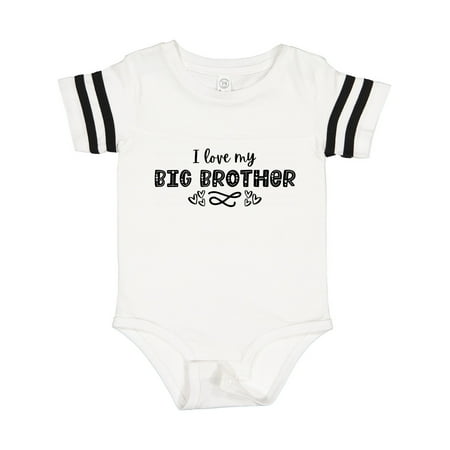 

Inktastic I Love My Big Brother with Hearts Gift Baby Boy or Baby Girl Bodysuit