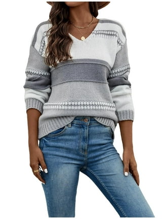 Ribbed Accent Sweater - Luxury Blue